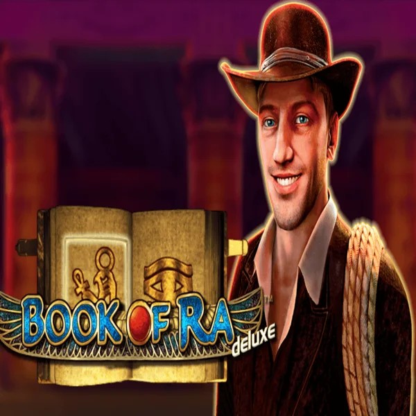 Book of Ra Deluxe casino game by Novomatic – featured logo at Saletti Casino
